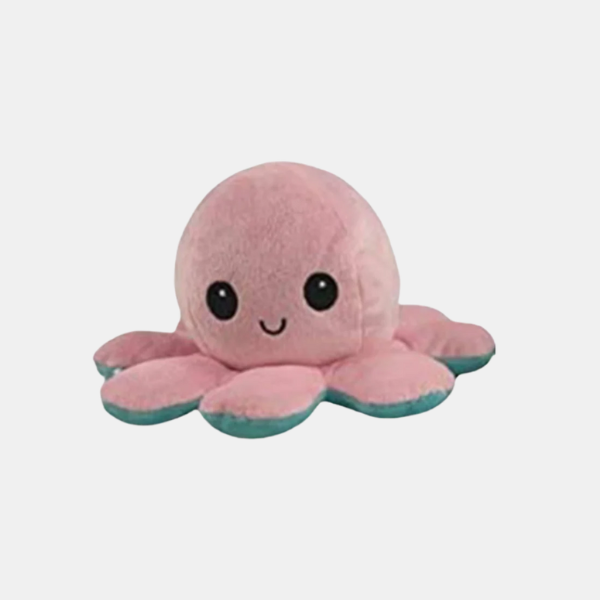 Omkeerbare Mini Octopus Knuffel Speelgoed Zacht Stemmingsveranderend Knuffeldier voor Kinderen en Volwassenen-Toys-DeWoonVallei-Roze-Blauw-DeWoonVallei