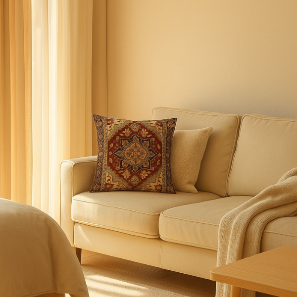 Oosters Kussenhoes Zacht Plush Vintage Patroon Comfort Accessoire-Cushion Cover-DeWoonVallei-DeWoonVallei