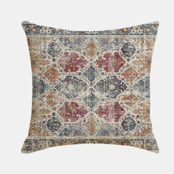 Oosters Kussenhoes Zacht Plush Vintage Patroon Comfort Accessoire-Cushion Cover-DeWoonVallei-DeWoonVallei