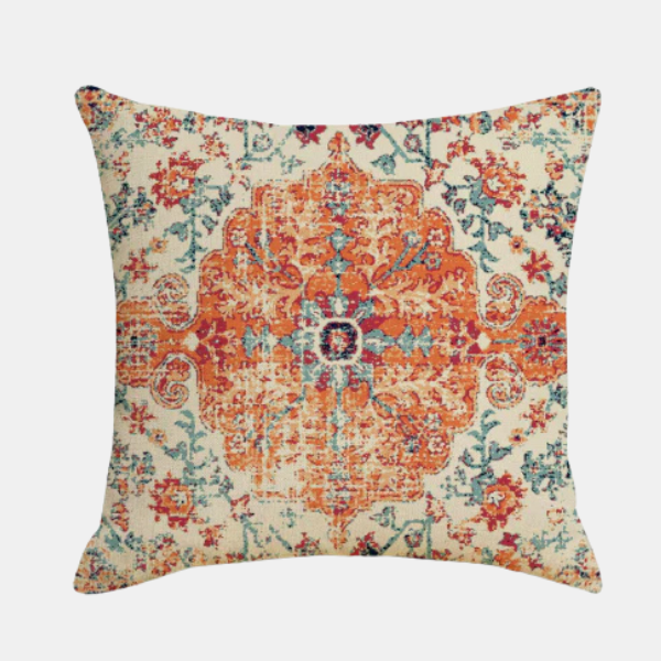 Oosters Kussenhoes Zacht Plush Vintage Patroon Comfort Accessoire-Cushion Cover-DeWoonVallei-DeWoonVallei