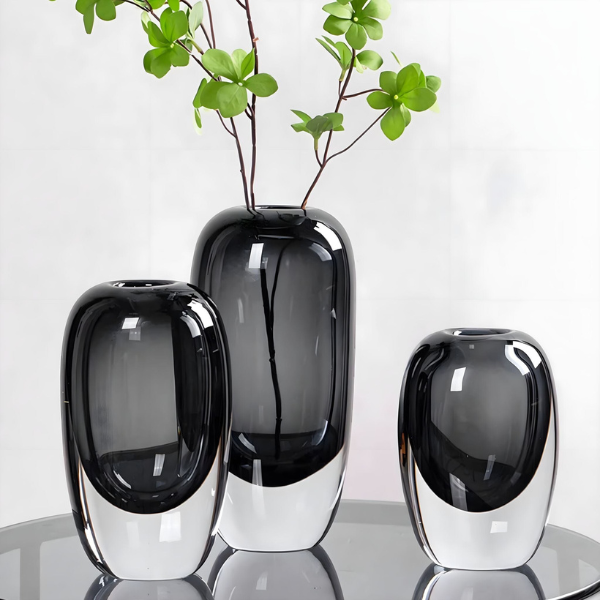 Opalescente Kristallen Glazen Vaas Modern Luxe Woondecoratie-Vase-DeWoonVallei-DeWoonVallei