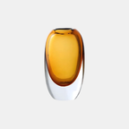 Opalescente Kristallen Glazen Vaas Modern Luxe Woondecoratie-Vase-DeWoonVallei-Oranje-Klein-DeWoonVallei