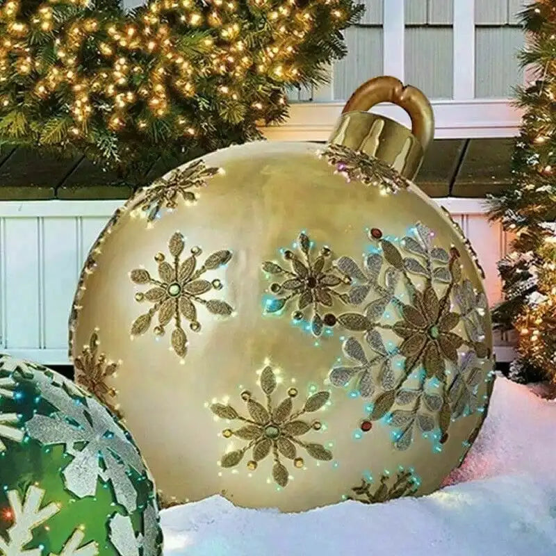 Opblaasbare Kerstbal Decoratie – Duurzaam Ontwerp & Feestelijke Tuinverlichting-Home Decor-DeWoonVallei-H-DeWoonVallei