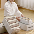 Opvouwbare Kleding Organizer Box met Compartimenten voor Kastopslag en Ruimtebesparing-Closet Organizers-DeWoonVallei-DeWoonVallei