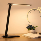 Opvouwbare LED Tafellamp met Touch Dimming en USB Opladen-Table Lamp-DeWoonVallei-DeWoonVallei