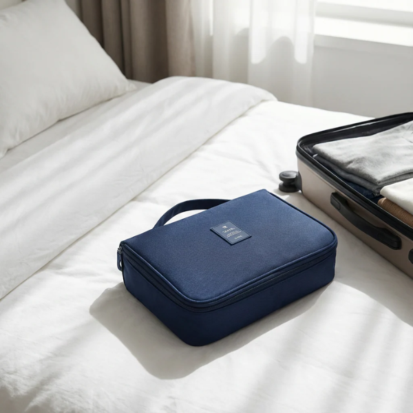 Opvouwbare Reistravel Cosmetica Tas met Haak Waterdicht en Ruim-Bathroom Accessories-DeWoonVallei-DeWoonVallei