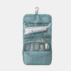 Opvouwbare Reistravel Cosmetica Tas met Haak Waterdicht en Ruim-Bathroom Accessories-DeWoonVallei-Lichtblauw-DeWoonVallei
