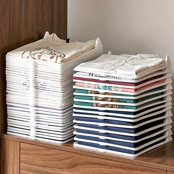 Opvouwbare kledingorganizer Stapelbare bakken voor nette en kreukvrije opslag-Closet Organizers-DeWoonVallei-DeWoonVallei