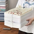 Opvouwbare kledingorganizer Stapelbare bakken voor nette en kreukvrije opslag-Closet Organizers-DeWoonVallei-Wit-DeWoonVallei