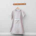 Pluche Comfortabele Badjas met Kap voor Ultiem Comfort en Warmte-bathrobe-DeWoonVallei-Lichtgrijs-DeWoonVallei