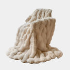 Pluche Reisdeken met Draagbare Warmte – Zachte Luxe voor Bank, Bed & Onderweg-Blanket-DeWoonVallei-Beige-70x100cm-DeWoonVallei