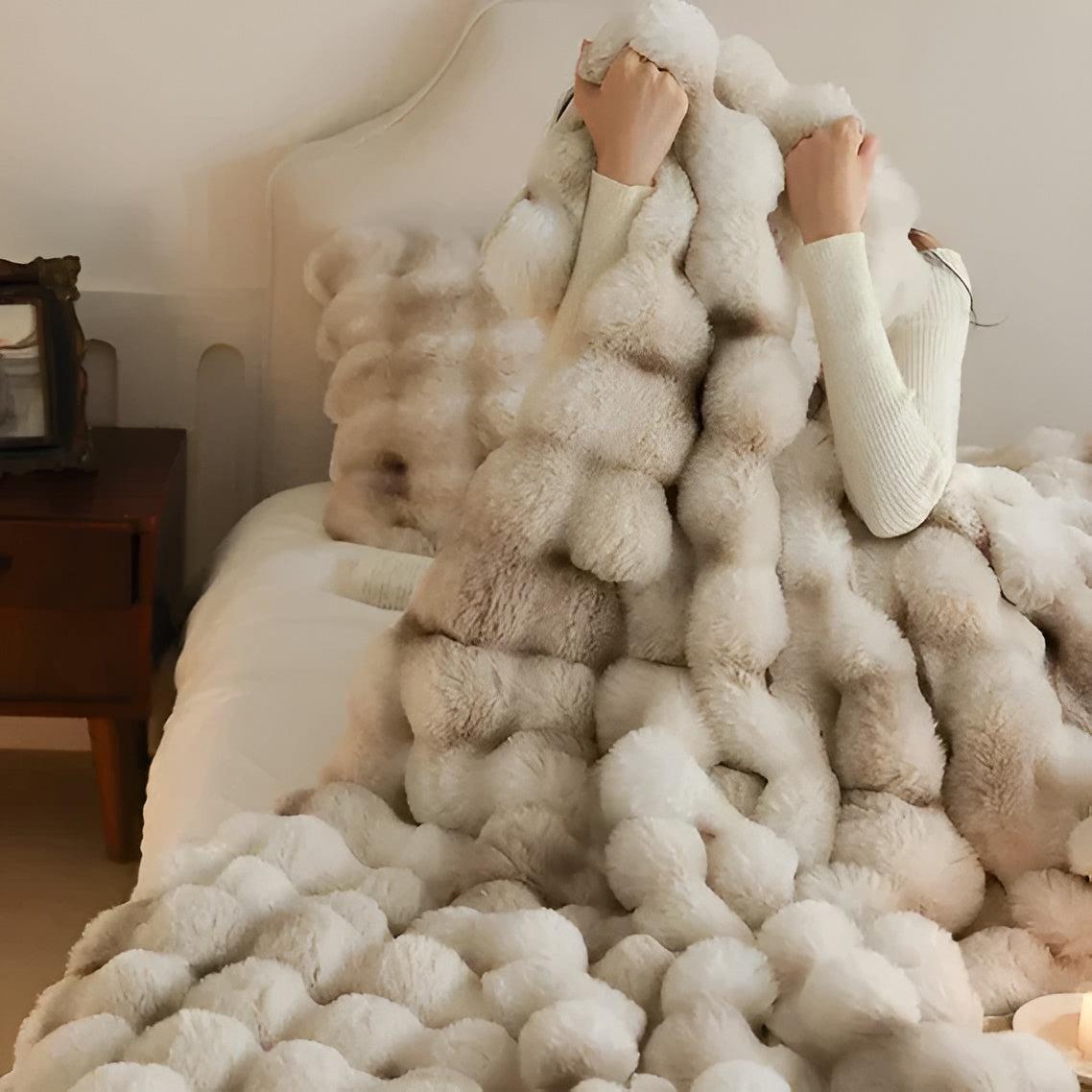 Pluche Reisdeken met Draagbare Warmte – Zachte Luxe voor Bank, Bed & Onderweg-Blanket-DeWoonVallei-DeWoonVallei