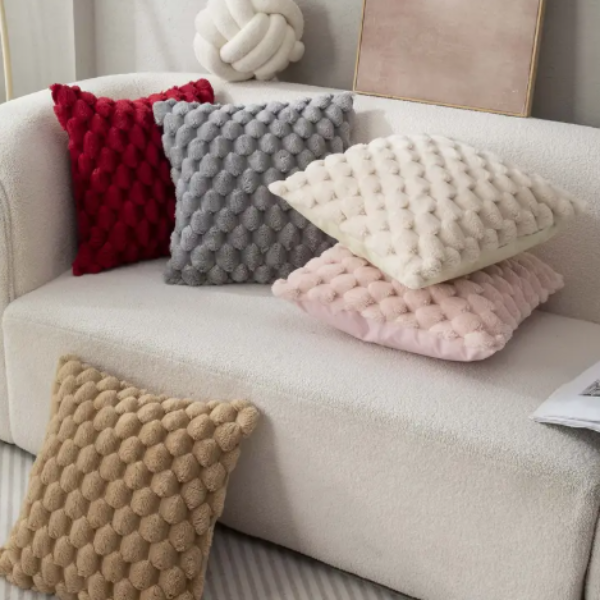 Pluche Wolk Kussenhoes Zachte Fluwelen Comfort en Elegante Stijl-Cushion Cover-DeWoonVallei-DeWoonVallei