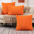 Pluche Wolk Kussenhoes Zachte Fluwelen Comfort en Elegante Stijl-Cushion Cover-DeWoonVallei-Oranje-30x50cm-DeWoonVallei