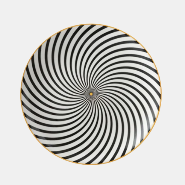 Porseleinen Geometrische Borden Modern Design voor Elegant Dineren-Dinnerware-DeWoonVallei-Zwaartekracht-15 cm-DeWoonVallei