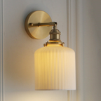 Porseleinen Wandlamp Modern Messing Zacht Gloeiend Licht-Wall Light-DeWoonVallei-15 cm-A-Messing-DeWoonVallei