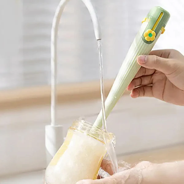 Praktische 5 in 1 Flessenreiniger met Multi Borstel Ontwerp voor Diepe Reiniging-Cleaning Materials-DeWoonVallei-DeWoonVallei