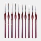 Precisie Detailkwast voor Fijn Schilderen en Creatief Werk-Art Materials-DeWoonVallei-11 Rood-DeWoonVallei