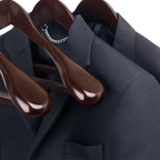Premium Houten Kledinghangers Elegante Ontwerp voor Klerenkast Organisatie-Hangers in clothing-DeWoonVallei-DeWoonVallei