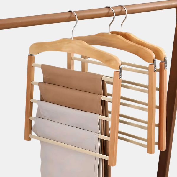 Premium Multi-Tier Kledinghanger Ruimtebesparend, Anti-Kreukontwerp-Hangers in clothing-DeWoonVallei-Ceder-DeWoonVallei