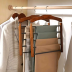 Premium Multi-Tier Kledinghanger Ruimtebesparend, Anti-Kreukontwerp-Hangers in clothing-DeWoonVallei-Noten-DeWoonVallei