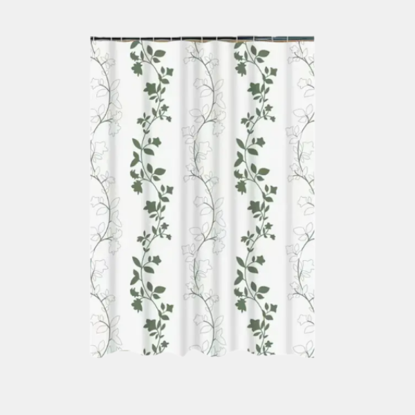 Premium PEVA Douchegordijn Gemakkelijk te installeren met Bladerenpatroon, Duurzaam Badkameraccessoire-Bathroom Accessories-DeWoonVallei-120×180 cm-DeWoonVallei