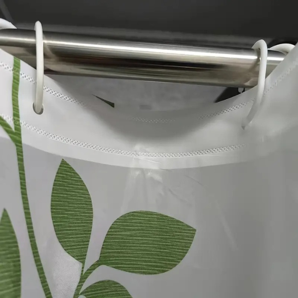Premium PEVA Douchegordijn Gemakkelijk te installeren met Bladerenpatroon, Duurzaam Badkameraccessoire-Bathroom Accessories-DeWoonVallei-DeWoonVallei