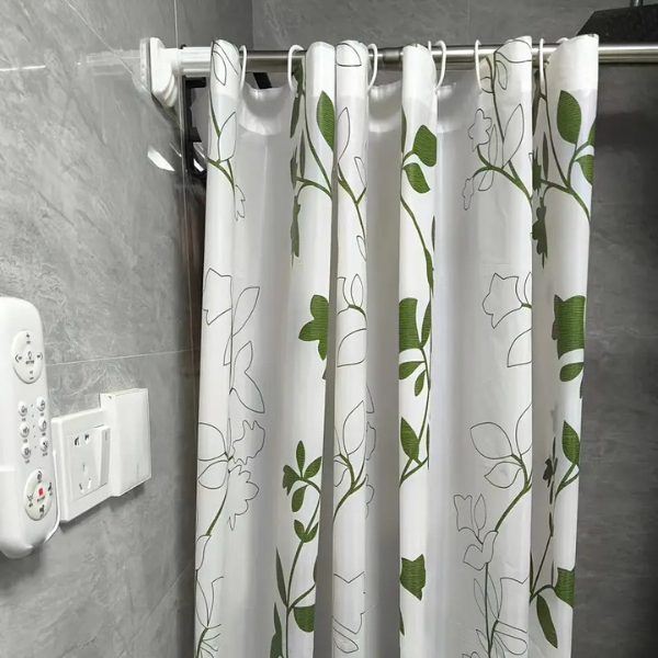 Premium PEVA Douchegordijn Gemakkelijk te installeren met Bladerenpatroon, Duurzaam Badkameraccessoire-Bathroom Accessories-DeWoonVallei-DeWoonVallei