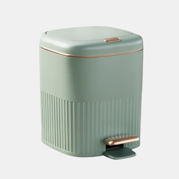 Premium Prullenbak met Pedaal Handsfree Modern Design voor Stijlvol Afvalbeheer-Home & Garden-DeWoonVallei-8 L-Groen-DeWoonVallei