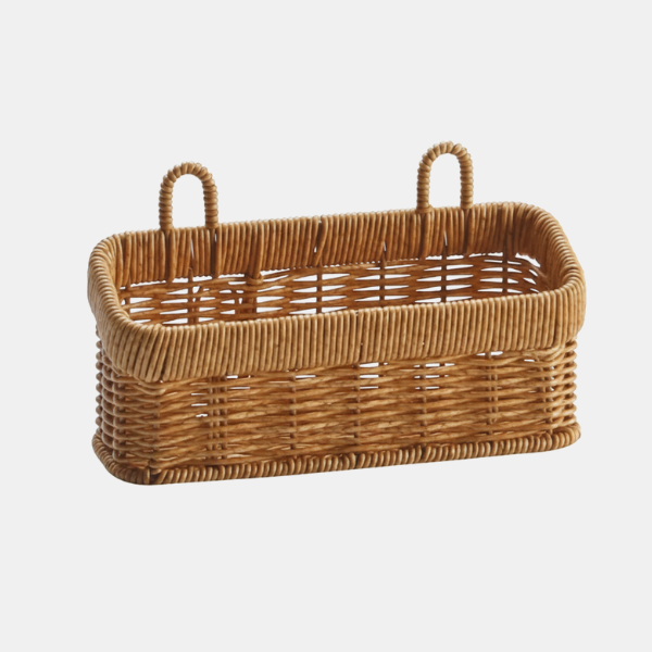 Rattan Opbergmand Organizer Handgevlochten Look Ruimtebesparende Woonoplossing-Storage Organization-DeWoonVallei-DeWoonVallei