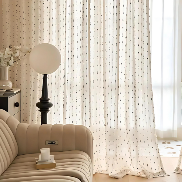 Regenboog Tule Gordijn Semi-Transparant Haak & Lus Ontwerp voor Heldere en Luchtige Ruimtes-Curtains-DeWoonVallei-DeWoonVallei