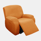 Rekbare Jacquard Relaxfauteuilhoes Moderne Pasvorm Beschermend Comfort-Slipcovers-DeWoonVallei-1-zits-Oranje-DeWoonVallei