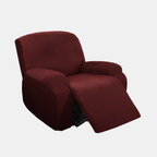 Rekbare Jacquard Relaxfauteuilhoes Moderne Pasvorm Beschermend Comfort-Slipcovers-DeWoonVallei-1-zits-Wijnrood-DeWoonVallei