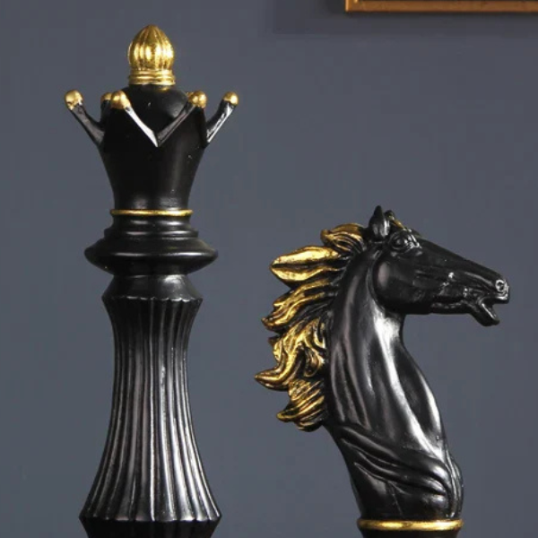 Resin Art Decoratie Schaakset Koning Koningin Ridder Ornamenten-Figurines-DeWoonVallei-DeWoonVallei