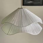Retro Crème Kroonluchter van Stof met Bloemblad Elegant Landelijk Hanglamp voor Warme en Romantische Sfeer in Huis-Pendant Light-DeWoonVallei-DeWoonVallei