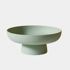 Retro Fruitschaal op Voet – Minimalistisch, Licht & Duurzaam voor Keuken en Tafel-Kitchen Accessories-DeWoonVallei-Groen-DeWoonVallei