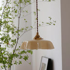 Retro Glazen Bloem Hanglamp – Gekleurde Opaalglas Plafondlamp met Verstelbare Hoogte-Pendant Light-DeWoonVallei-DeWoonVallei