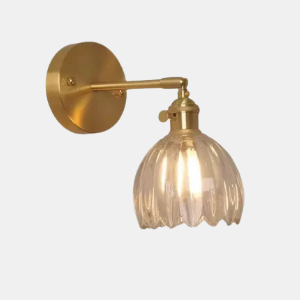 Retro Glazen Wandlamp Tulpvorm Zacht Licht voor Gezellige Stijlvolle Verlichting-Wall light-DeWoonVallei-DeWoonVallei