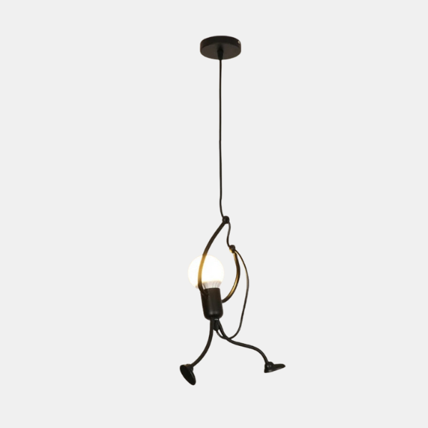 Retro Iron Man Stijl Hanglamp Speelse Pop Ontwerp voor Woondecoratie-Hanging Lamp-DeWoonVallei-1 Lamp-DeWoonVallei