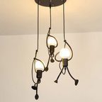 Retro Iron Man Stijl Hanglamp Speelse Pop Ontwerp voor Woondecoratie-Hanging Lamp-DeWoonVallei-DeWoonVallei