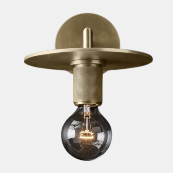 Retro Messing Wandlamp Elegante Industrieel Stijlvolle Verlichting voor Interieur-Wall Light Fixtures-DeWoonVallei-Platte Arm Wandlamp-DeWoonVallei