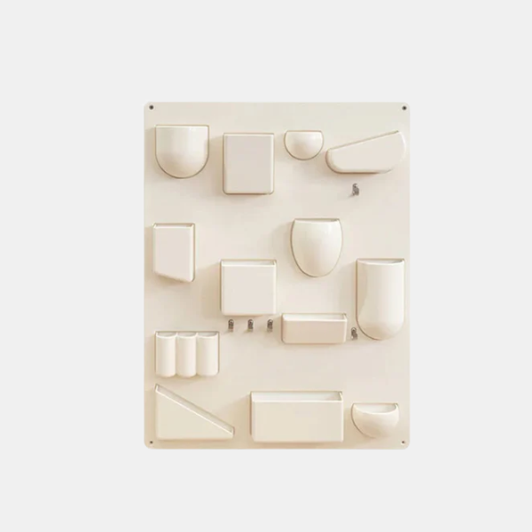 Retro Wandgemonteerde Opbergorganizer met 15 Compartimenten voor Ruimtebesparende en Stijlvolle Organisatie-Organizer-DeWoonVallei-Beige-DeWoonVallei