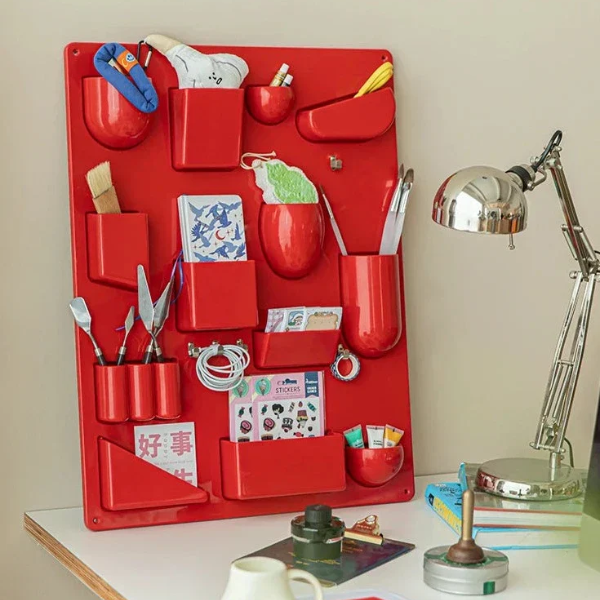 Retro Wandgemonteerde Opbergorganizer met 15 Compartimenten voor Ruimtebesparende en Stijlvolle Organisatie-Organizer-DeWoonVallei-DeWoonVallei