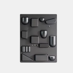 Retro Wandgemonteerde Opbergorganizer met 15 Compartimenten voor Ruimtebesparende en Stijlvolle Organisatie-Organizer-DeWoonVallei-Grijs-DeWoonVallei