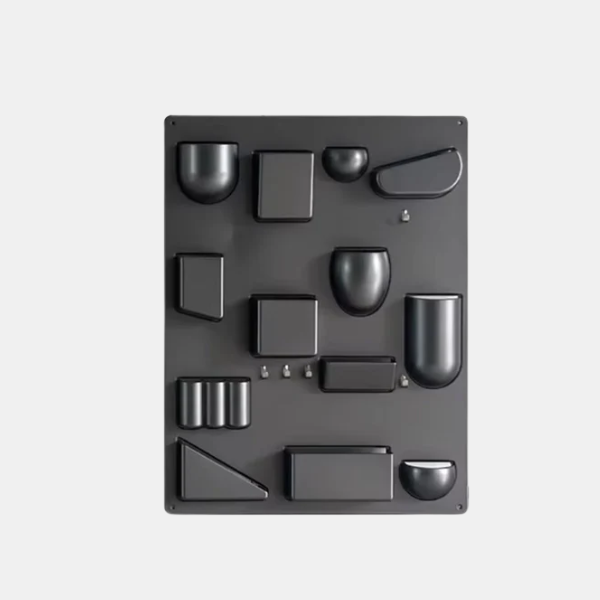 Retro Wandgemonteerde Opbergorganizer met 15 Compartimenten voor Ruimtebesparende en Stijlvolle Organisatie-Organizer-DeWoonVallei-Grijs-DeWoonVallei