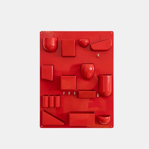 Retro Wandgemonteerde Opbergorganizer met 15 Compartimenten voor Ruimtebesparende en Stijlvolle Organisatie-Organizer-DeWoonVallei-Rood-DeWoonVallei