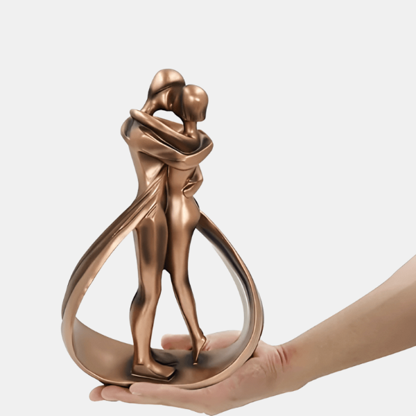 Romantisch Resin Beeld van een Kusend Koppel Lovers’ Bond Beeld voor Huisdecoratie-Home-DeWoonVallei-DeWoonVallei