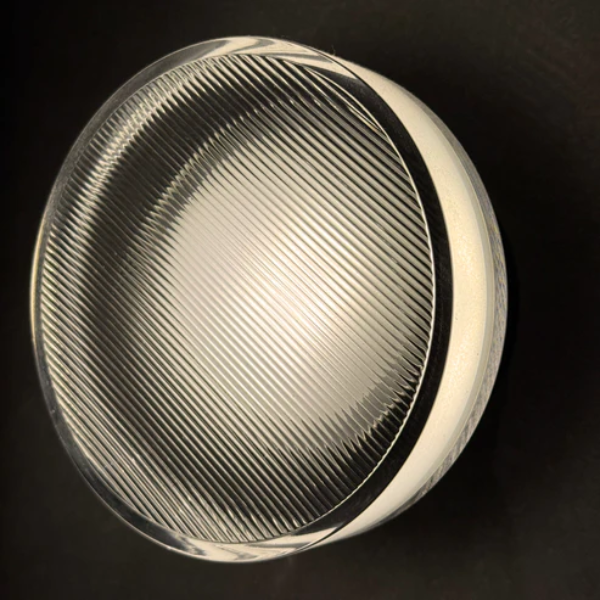 Ronde Glazen Wandlamp Mid-Century Modern Stijl met Messing of Zwarte Afwerking-wall light-DeWoonVallei-DeWoonVallei