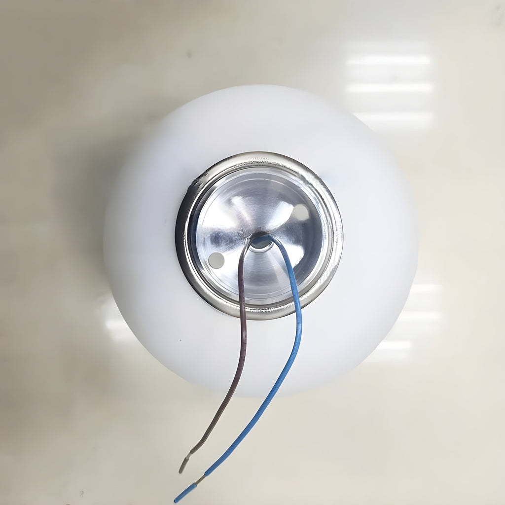 Ronde Glazen Wandlamp – Moderne LED Verlichting met Tijdloos Design voor Woonkamer of Hal-Wall Lamp-DeWoonVallei-DeWoonVallei
