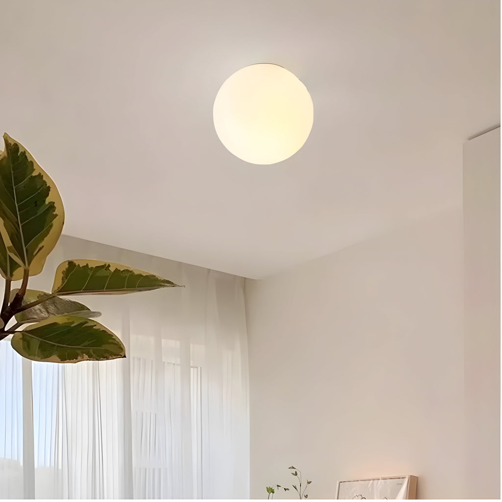 Ronde Glazen Wandlamp – Moderne LED Verlichting met Tijdloos Design voor Woonkamer of Hal-Wall Lamp-DeWoonVallei-DeWoonVallei